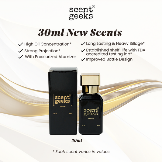 30ml Scent Geeks New Scents