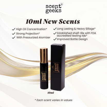 10ml Scent Geeks New Scents