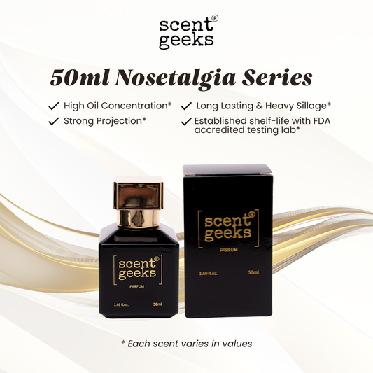 50ml Scent Geeks Nosetalgia Series