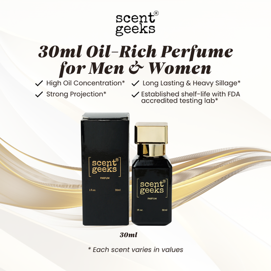 30ml Scent Geeks Oil Perfume – Unisex Collection