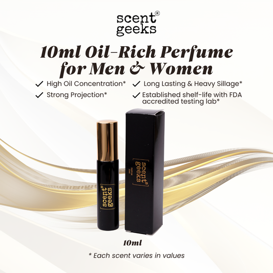 10ml Scent Geeks Oil Perfume – Unisex Collection