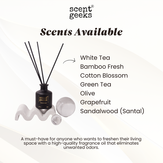 50ml Scent Geeks Oil-Rich Room/Reed Diffuser